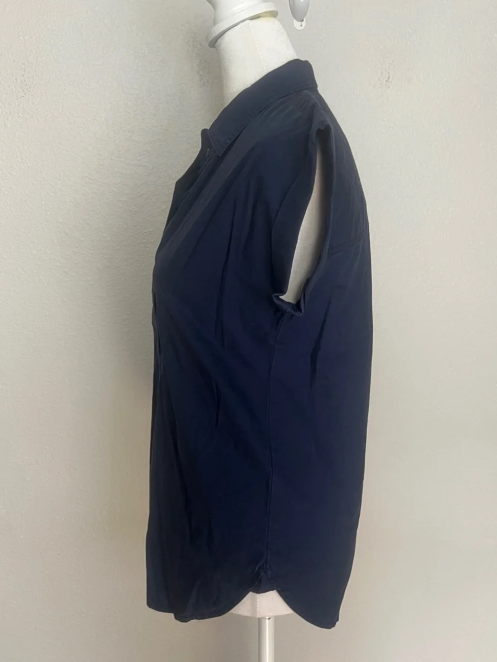 JCrew Poplin Popover Shirt Blue Size 00P